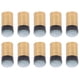 thumbnail image 3 of Piezas de repuesto para taco de billar, 10 Uds., cuero PU de cobre con tornillos (10MM), 3 of 15