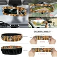 thumbnail image 6 of Yuyamidu 12pcs Deer Car Front Seat Cover Set with Steering Wheel Cover Seat American Flag Belt Armrest Cover Trash Can Air Vent Holder Rear View Mirror Cover Coasters Key Chain Car Accessories, 6 of 7