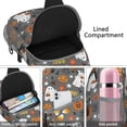 thumbnail image 4 of Sling Backpack,Halloween Cute Ghosts with Boo Sling Bag with Water Bottle Holder,Waterproof Sling Bag for Men/Women with Headphone Jack for Hiking,Travel, 4 of 6