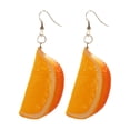 thumbnail image 2 of QIQUWOHUL Simulation Lemon Corner Fruit Earrings Earrings Party Holiday Beach Earrings Earrings, 2 of 4