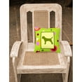 thumbnail image 2 of Green Fabric Decorative Pillow with Dog Silhouette, 2 of 4