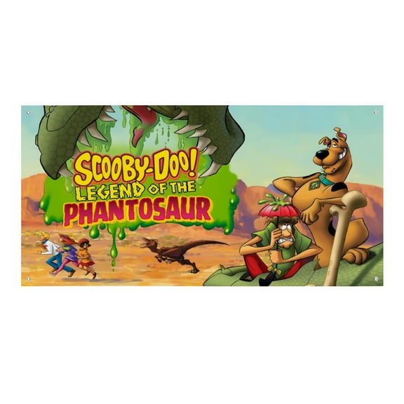 Scooby Doo Adventure-Theme Backdrops Banner Birthday Party Decor Supplies Personalized Party Backdrop Decoration,5x3ft(150x90cm)