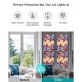 thumbnail image 4 of Window Privacy Film American Flag Stained Glass Window Film Decorative Sun Block Window Cover Floral Birds House Orange Plaid Window Clings Static Adhesive Sticker for Bathroom 29.5"x118", 4 of 7
