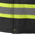 thumbnail image 4 of Pioneer Hi Vis Heavy Duty Quilted Cotton Duck Safety Jacket - Reflective Tape - Black, 4 of 7