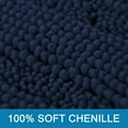 thumbnail image 5 of PrimeBeau Navy Microfiber Chenille Absorbent Bath Rug, 20" x 32", Non Skid, 5 of 8