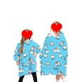 thumbnail image 4 of SUNSIOM Pyjama pour Enfants Couverture Réversible avec Capuche pour Enfants, 4 of 6