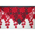 thumbnail image 1 of Altotux Guipure en Dentelle de Venise à Fleurs Brodées Pendantes 4,5 Pouces 12 Couleurs par Yd (Rouge), 1 of 2