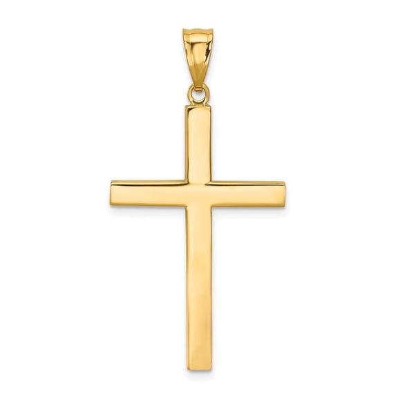 Auriga Fine Jewelry 14K Yellow Gold Latin Cross Pendant for Women