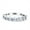 Silver, variant on Simulated Cubic Zirconia Size-5 Half Eternity Rope Ring Wedding Engagement Band Baguette Shape 925 Sterling Silver