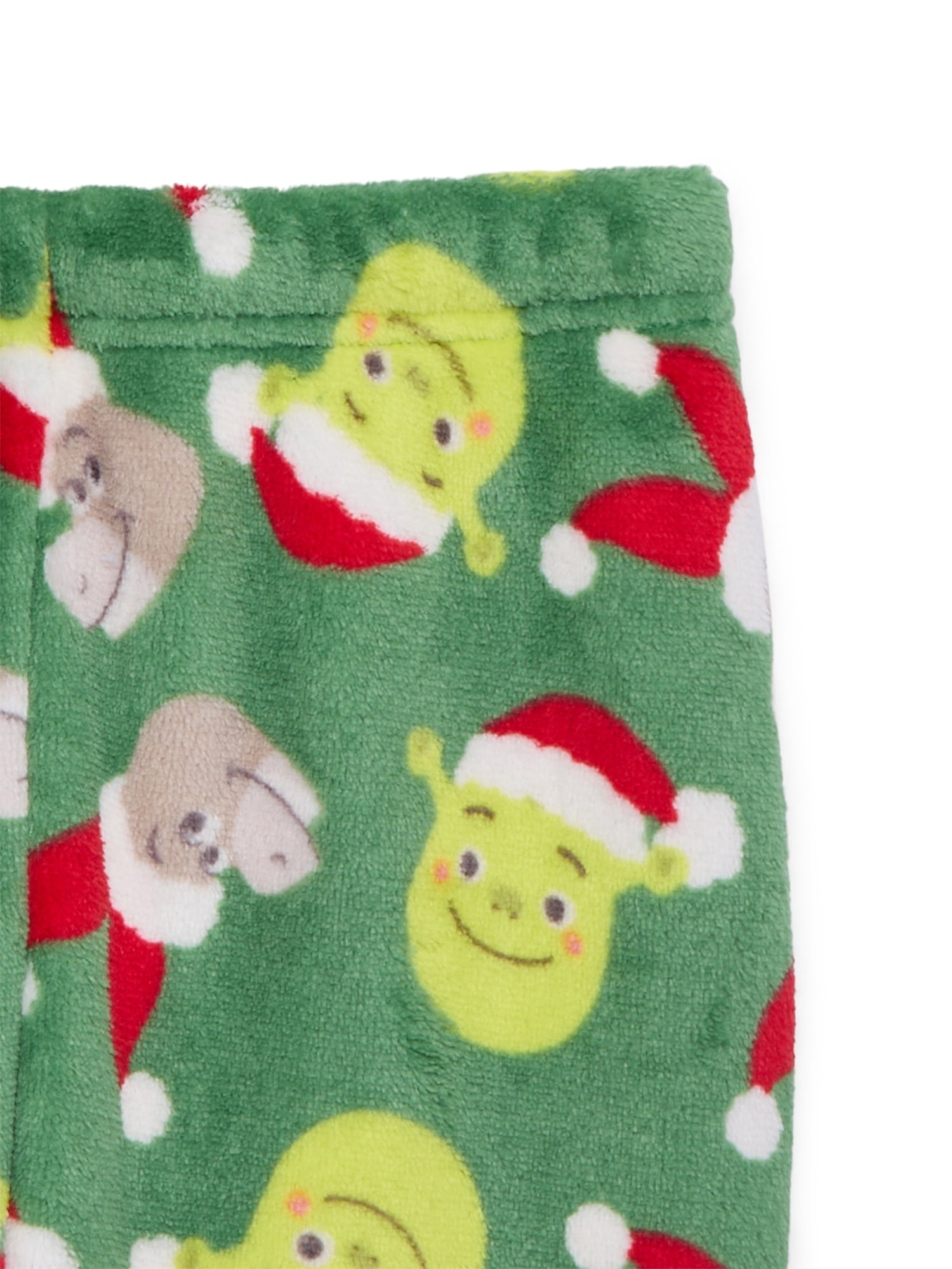 Christmas Shrek Baby Boys or Girls Print Plush Top and Pants Set, 2-Piece, Sizes Newborn-24M