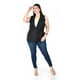 thumbnail image 4 of Chaleco elegante con cinto Roman Fashion /Tallas Extras, 2557 (Negro) negro 40, 4 of 6