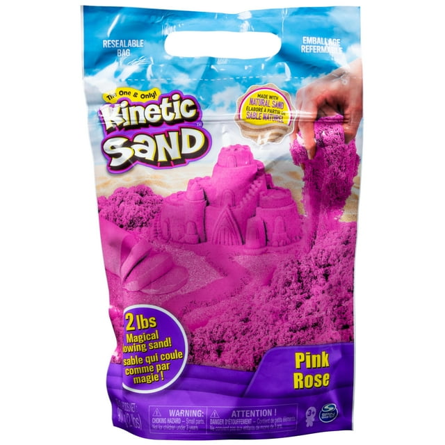 Sensory Play Sand Kinetic Sand Pink, 1 kg, para niños mayores de 3 años