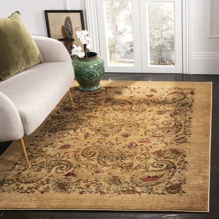 SAFAVIEH Lyndhurst Julia Traditional Area Rug  Beige/Multi  2 3  x 4 Lyndhurst Rug Collection. Luxurious EZ Care Area Rugs. The Lyndhurst Collection features luxurious  easy care  easy-maintenance area rugs made to add long lasting charm and decorative beauty even in the busiest  high traffic areas of the home. Hand tufted using a blend of soft yet durable synthetic yarns styled in traditional Persian florals  interwoven vines and intricate latticework. Use the Lyndhurst rugs in your home for an elegant and transitional upgrade.