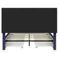 thumbnail image 4 of Furniture of America Tink Platform Fabric Full Bed with Drawers in Navy, 4 of 8