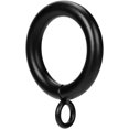 thumbnail image 2 of Curtain Ring Metal 28 Pcs 1.0 Inch Inner Diameter with Eyelets Fit Up to 0.8 Inch Rod Large Wire Diameter (Black-28pcs), 2 of 5