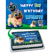 Puppy Dog Pals - Edible Cake Topper - 11.7 x 17.5 Inches 1/2 Sheet rectangular