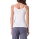 thumbnail image 3 of Camiseta sin mangas de cuello en V para mujer INSPIRE CHIC, top de pijama de tirantes finos, color blanco, 3 of 6