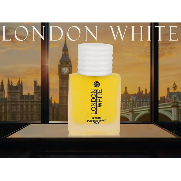 JD International London White Apparel Perfume Spray For Men & Women 30ml, 1.02 Fl.oz. | Long Lasting Fragrance | Exceptional Apparel Scent For Unmatched Elegance & Style | Valentine's Day Gift
