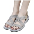 thumbnail image 1 of Leozcaa Womens Orthopedic Sandals Recovery Sport Outdoor Adjustable Strap Comfortable Arch Support Flat Shoes, 1 of 7