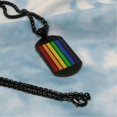 thumbnail image 3 of 925 Silve Men Rainbow Necklace With Chain - 22 Inch---Model code 30721, 3 of 5