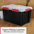 thumbnail image 3 of Sterilite Gasket Tote, 13.5 Gallon IP68 WaterProof Plastic Storage Bin with Lid, Gasket Seal and Durable Latches, Black, 3 of 12