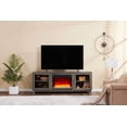thumbnail image 3 of Summit 70"W Gray Walnut Finish TV Stand Console with Fireplace and Heater, 3 of 3