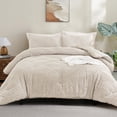 thumbnail image 7 of ANGENIA California King Comforter Set Beige - 7 Pieces Boho Bed in a Bag Oversized Bedding Comforter Sets, Lightweight Fluffy Bed Set with Comforter, Sheets, Pillowcases & Shams, 7 of 7