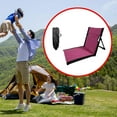 thumbnail image 1 of DYNWAVECA Chaise de Sol avec Support Dorsal Chaise Longue de Plage avec Sac de Rangement Chaise de Sable Sièges de Plage pour Concerts de Jardin Randonnée Pitaya Couleur39x40x38, 1 of 10