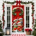 thumbnail image 5 of Dmlowu Christmas Door Decorations, 35x71" Christmas Door Cover for Christmas Front Door Decorations, Holiday Party Photo Booth, Merry Christmas Door Covers, 5 of 7