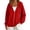 18# Red, variant on Oversized Zip Up Hoodie For Women Casual Long Sleeve With Pockets Sweatshirts Fall Winter Track Jackets