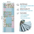 thumbnail image 2 of Pioneer Flower Floral Print Pattern Hot Yoga Mat Towel Non Slip for Hot Yoga - Quick-Drying Yoga Mat Cover with 4 Corner Pockets with Travel Bag - Hot Yoga Towel Non Slip 74"x26", 2 of 6