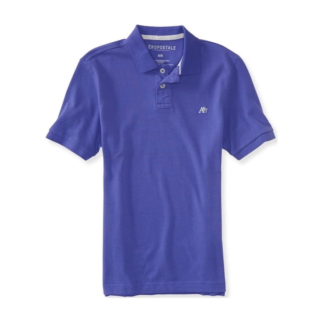 Aeropostale - Polo de rugby con logo A87 para hombre, azul, extra pequeño Aeropostale polo, rugbi