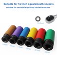 thumbnail image 4 of Mistaha 6-Piece Pneumatic Extra-Long Hexagonal Impact Socket Set for Car Tire Screws with Hub Protective Sleeves - Prevent Scratches and Damage During Maintenance, 4 of 6