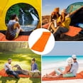 thumbnail image 3 of Graflsoa Orange Single-Color Inflatable Camping Mat with Large Dots for Outdoor Comfort, 3 of 6
