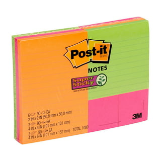 3x3 Transparent Sticky Notes, Self-Stick Pads with 600 Sheets Each (12  Pack)