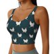 thumbnail image 2 of Balery Funny Chicken Sujetadores deportivos con espalda cruzada para mujer, acolchados, sin costuras, de alto impacto, ideales para yoga, gimnasio, entrenamiento y fitness.-X-Large, 2 of 8