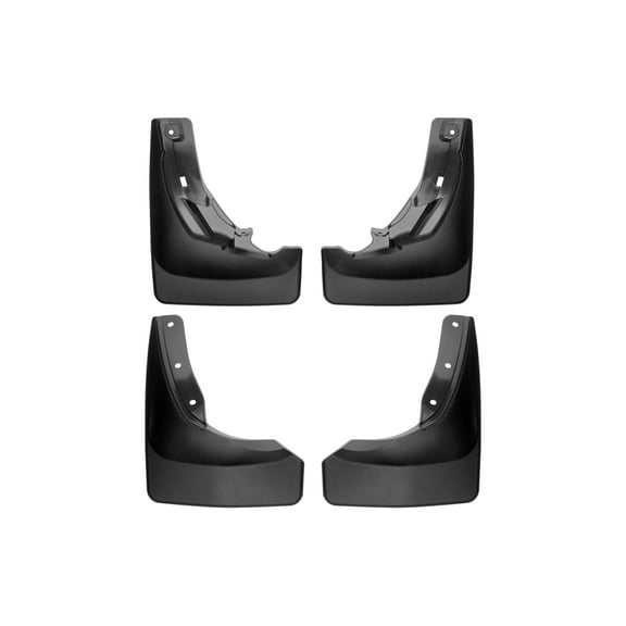 WeatherTech Custom No Drill Splash Guard MudFlaps compatible with Ford Explorer, Explorer Hybrid, Explorer ST, Front & Rear Set - Black