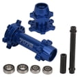 thumbnail image 2 of Hex Motorcycle Wheel Hubs Set, Aluminum Motorcycle Front Rear Wheel Hex Hub With 4 Bearings, Wheel Hub Bearing Assembly Replacement For LOSI 1/4 Promoto MX, 2 of 8