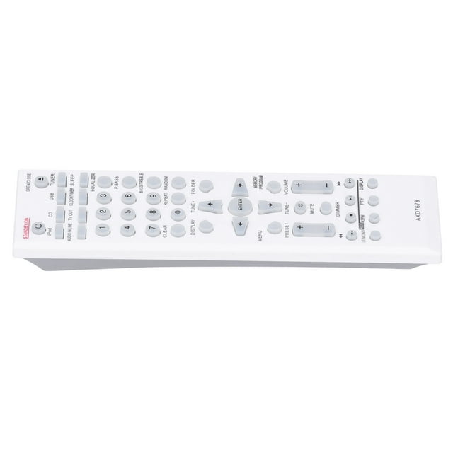 Télécommande de Cinéma Maison, Dispositif de Contrôle de Lecteur Audio Blanc pour AXD7678 pour le Remplacement