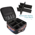 thumbnail image 4 of FORMRS Travel Makeup Bag Large Capacity Train Case Cosmetic Organizer with Adjustable Dividers, Mountains and Forests, 4 of 8