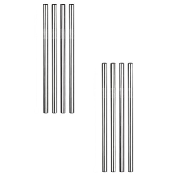 Metal Straw Replacement Set for Water Bottle,8.3 Inches Reusable Stainless Steel Straws,Food Grade Straw for Insulated Stainless Steel Water Bottle Tumbler Accessories