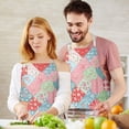 thumbnail image 3 of Pioneer Flower Floral Print Pattern Apron for Women and Men, Cotton Linen Waterproof with Pockets, Adjustable, 33x27 Inch for Kitchen, Gardening, BBQ, Salon, 3 of 6