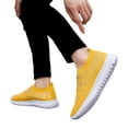 thumbnail image 4 of NexTorq Womens Gym Shoes, Shoes for Women Sneakers, Womens Rhinestones Glitter Fashion Mesh Walking Shoe Breathable Slip-on Loafers Non-Slip Orthopedic Arch Support Sock Sneaker, Yellow, 7.5, 4 of 4