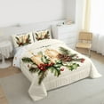 thumbnail image 3 of Castle Fairy 2-Piece Twin Size Comforter Set, Pinecone and Berry Christmas Print, 3 of 8