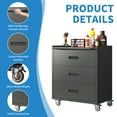 thumbnail image 2 of Heavy-Duty Metal Garage Storage Cabinet with Wheels - Sturdy and Durable Tool Storage Cabinet for Garage, Office, and Home Organizer Solutions, 2 of 17