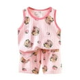 thumbnail image 3 of Bovxnpu Summer Boys Girls 2 Piece Outfits, Toddler Boys Casual Clothing Set, Children's Summer Printing Comfortable Short Round-Neck Tank Sets For Kids 3-9 Months, 3 of 4