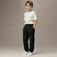 thumbnail image 7 of Sweatpants for Girls Fashion Elastic Waisted Casual Cuffed Sports Pants with Pockets Girls Clothing Size 3-14, 7 of 7