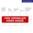 thumbnail image 2 of Fire Sprinkler Riser Inside Sign, Fire Safety Sign,, 2 of 7