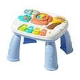 thumbnail image 1 of Mesa de aprendizaje de actividades para bebés, juguetes, mesa de aprendizaje musical, regalos de San Valentín para niños, juguetes educativos para Azul, 1 of 8
