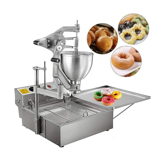 Kolice Commercial Donuts Frying Machine Donuts Maker Doughnut Frying Making Machine- 3 Different Molds to Make Ball/Flower/Ring Shaped Donuts, dripping by hand